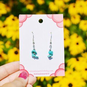 Boho Turquoise Stone Dangle Earrings